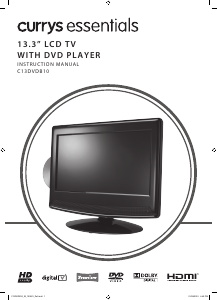 Bruksanvisning Currys Essentials C13DVDB10 LCD TV