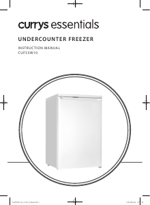 Manual Currys Essentials CUF55W10 Freezer