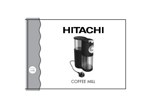 Bruksanvisning Hitachi CFM1 Kaffekvarn