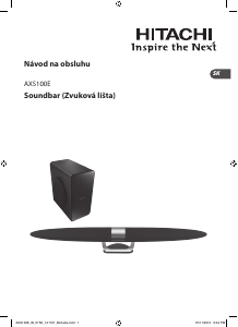Návod Hitachi AXS100E Reproduktor