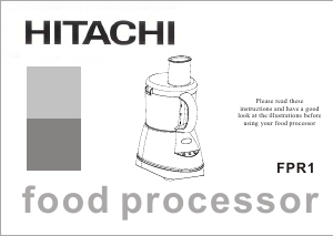 Handleiding Hitachi FPR1 Keukenmachine