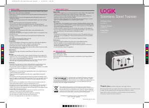 Handleiding Logik LC04TB12 Broodrooster