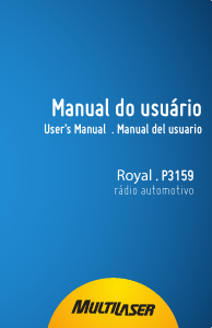 Manual Multilaser P3159 Royal Auto-rádio