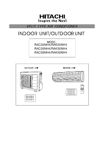 Bruksanvisning Hitachi RAK25NH4 Luftkonditionering