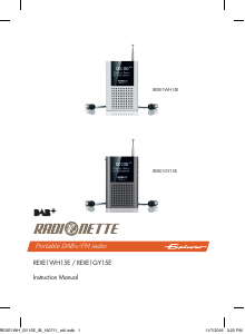 Käyttöohje Radionette REXE1WH15E Radio