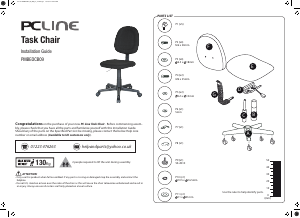 Handleiding PC Line PMBEOCB09 Bureaustoel