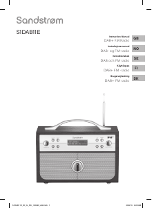 Bruksanvisning Sandstrøm S1DAB11E Radio