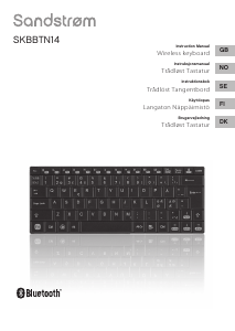 Brugsanvisning Sandstrøm SKBBTN14 Tastatur