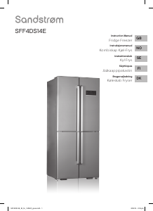 Handleiding Sandstrøm SFF4DS14E Koel-vries combinatie