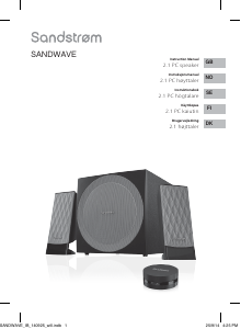 Brugsanvisning Sandstrøm SANDWAVE Højttaler