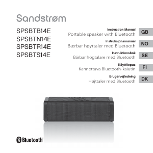 Manual Sandstrøm SPSBTS14E Speaker