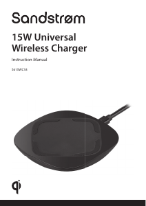 Manual Sandstrøm S615WC18 Wireless Charger