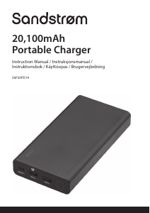 Manual Sandstrøm S6P20PD19 Portable Charger