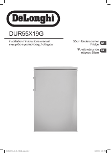 Manual DeLonghi DUR55X19G Refrigerator