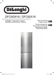 Manual DeLonghi DFC60X16 Fridge-Freezer