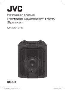 Handleiding JVC MX-D519PB Luidspreker