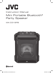 Bruksanvisning JVC MX-D319PB Högtalare