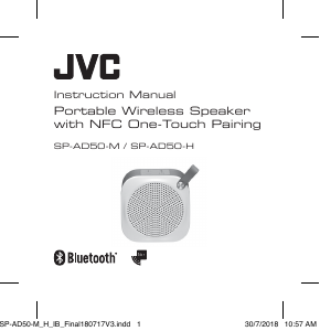 Bruksanvisning JVC SP-AD50-H Högtalare