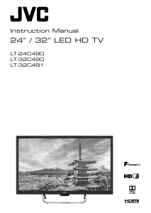 Manual JVC LT-32C490 LED Television