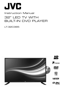 Manual JVC LT-32C365 LED Television