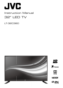 Manual JVC LT-32C360 LED Television
