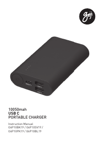 Manual Goji G6P10SV19 Portable Charger