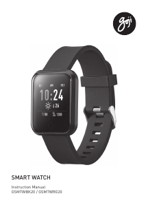Manual Goji GSMTWBK20 Smart Watch