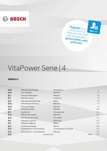 Manual de uso Bosch MMB6141S VitaPower Batidora