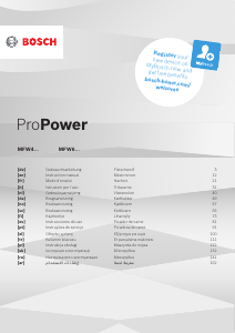 Εγχειρίδιο Bosch MFW67450 ProPower Κρεατομηχανή