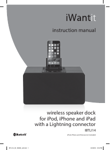 Handleiding iWantit iBTLI14 Speakerdock