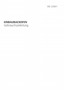 Bedienungsanleitung BEKO OIE 22001 X Backofen