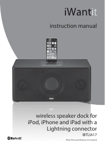 Handleiding iWantit IBTLIA17 Speakerdock