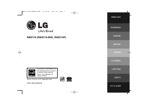 Handleiding LG RAD114 Stereoset