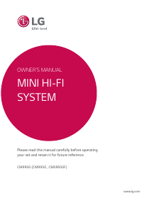 Handleiding LG CM9950 Stereoset