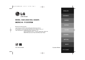 Manual LG XA64 Stereo-set
