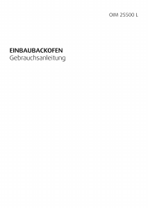 Bedienungsanleitung BEKO OIM 25500 XL Backofen