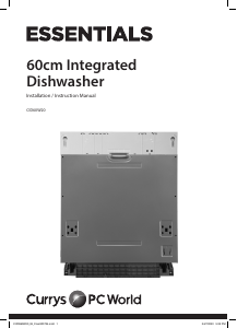 Manual Currys Essentials CID60W20 Dishwasher