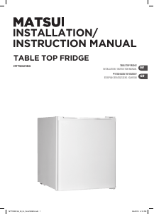 Manual Matsui MTT50W19G Refrigerator