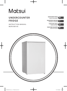 Manual Matsui MUR50W10E Refrigerator