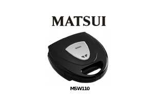 Manual Matsui MSW110 Contact Grill
