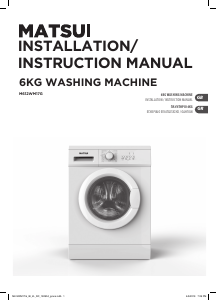 Handleiding Matsui M612WM17G Wasmachine