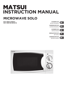 Manual Matsui SMS17 Microwave