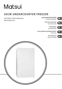 Manual Matsui MUF50W12E Freezer