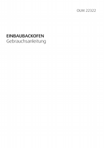 Bedienungsanleitung BEKO OUM 22322 X Backofen