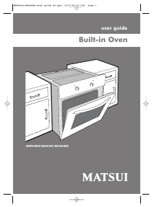 Manual Matsui MSS60WH Oven