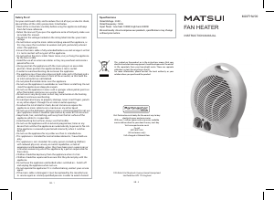 Handleiding Matsui M20FHW09 Kachel