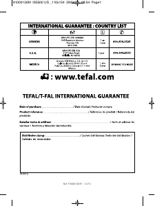 Mode d’emploi Tefal IS5500X0 Défroisseur
