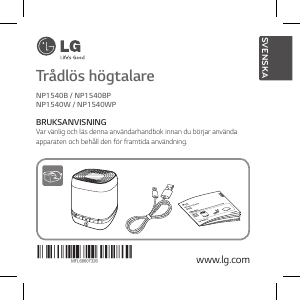 Bruksanvisning LG NP1540B Högtalare