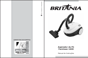 Manual Britania Faciclean 1640 Aspirador
