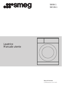 Manuale Smeg SW106-1 Lavatrice